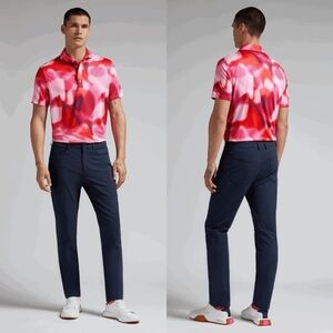 G/Fore Bokeh Blur Tech Jersey Golf Polo Shirt